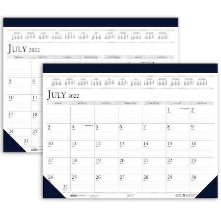 House Of Doolittle Academic Desk Pad, 18 1/2in. x 13in., 2PK 1556